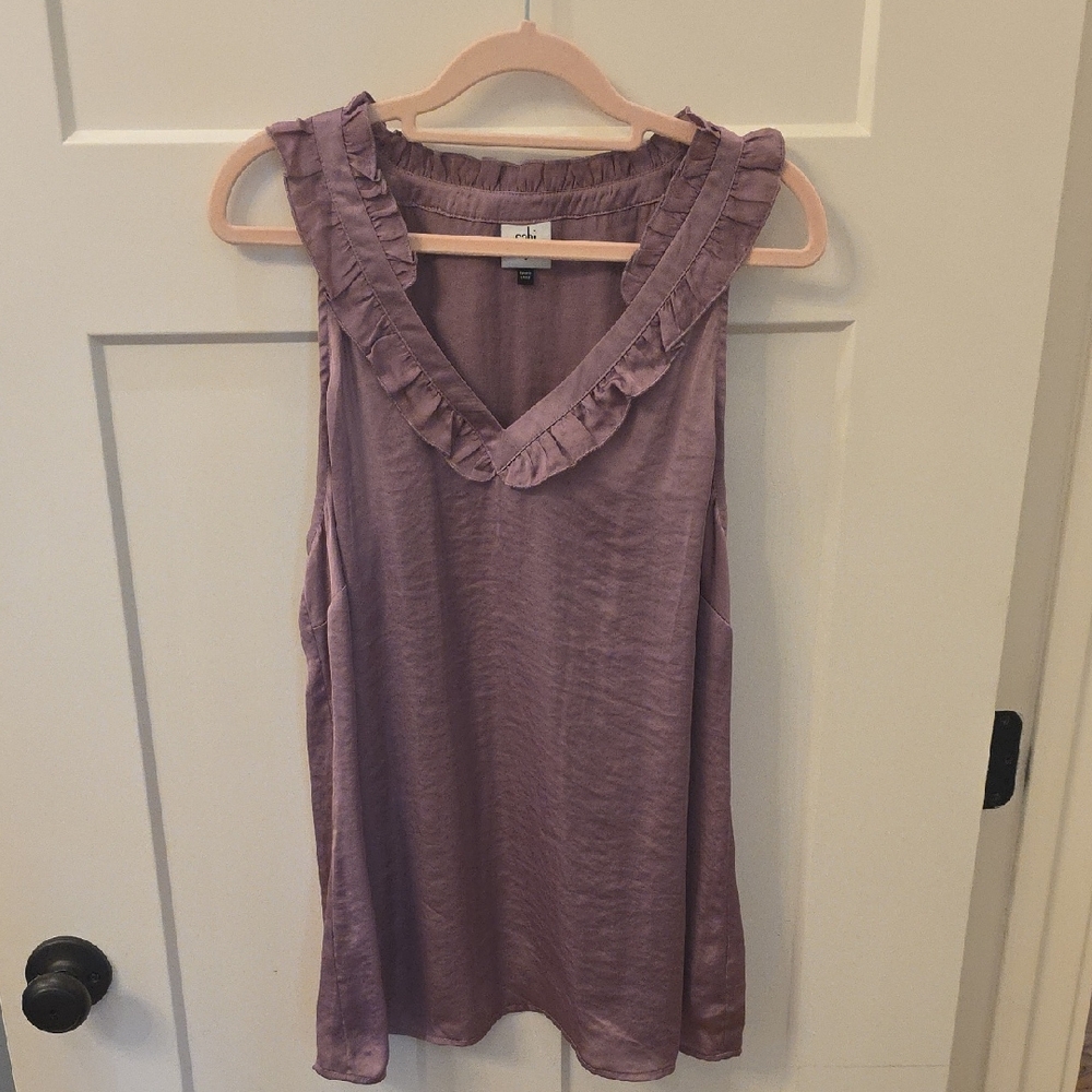 Cabi Mauve Tally Tank Top